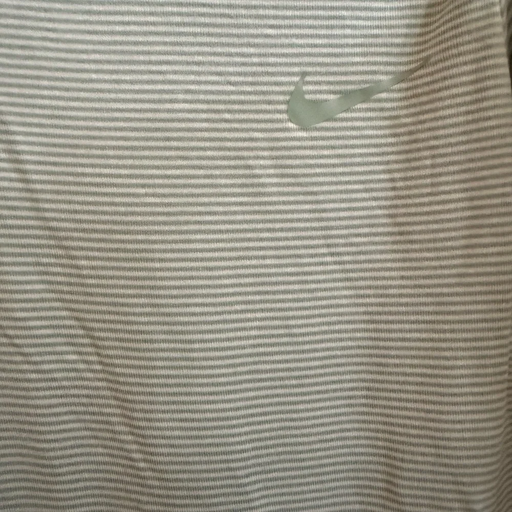 Nike 2 piece set. White and sage green stripes with sage green solid pants - Picture 2 of 3